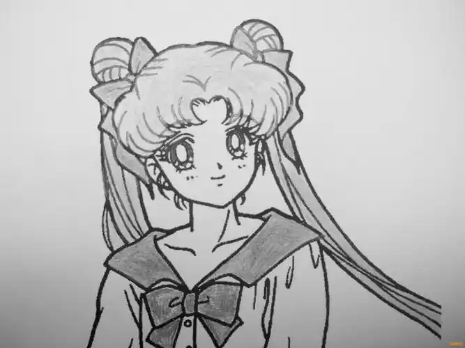 美少女战士素描画