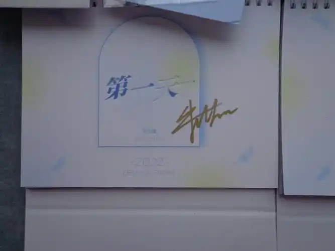 未完成的约定 tf家族朱志鑫亲笔签名《天-the first day》2022新年