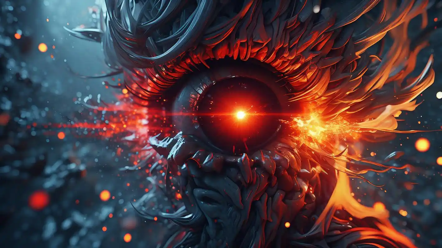 红眼特效壁纸,炫酷又神秘97 今天给大家带来一组超炫酷的红眼特效