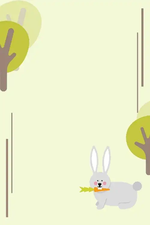 动物浅绿色卡通手绘简约背景