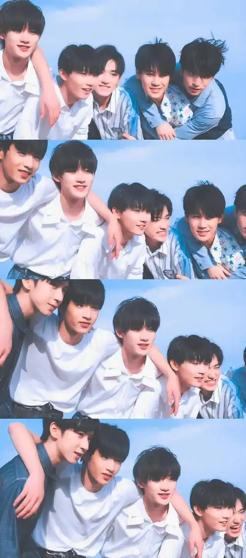 时代少年团 少年荣光#夏日海边系列"夏天的风,我永远记得"壁纸大楼