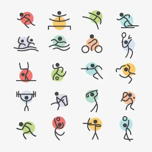 psd运动平面人运动火柴人足球运动小人pngai足球运动小人pngai玩耍的