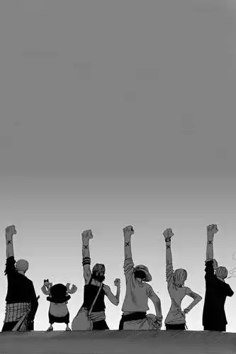 求海贼王背影举手图,最好黑白,还有就是要竖直的,手机壁纸嘛,高悬赏