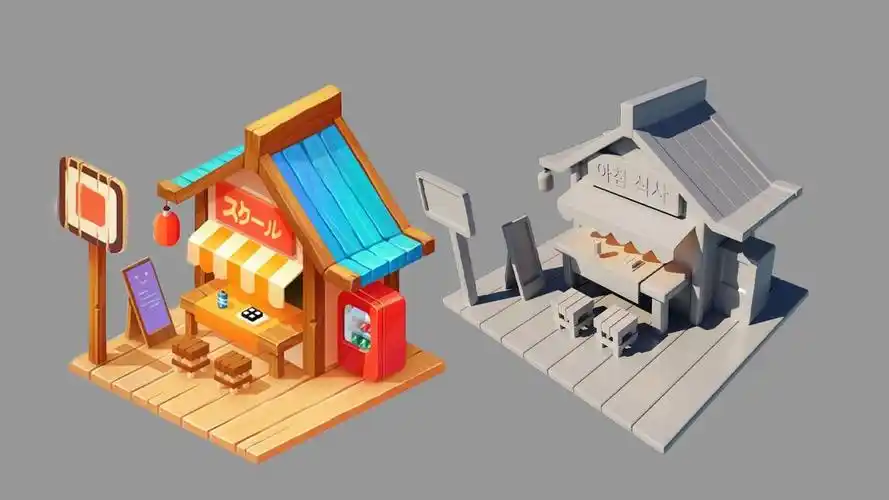 【maya场景建模】30分钟就能学会的卡通场景,适合0基础练习的案例