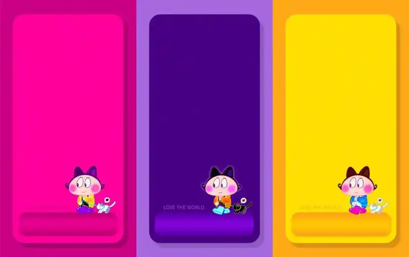 ins风壁纸卷卷公主和小猫