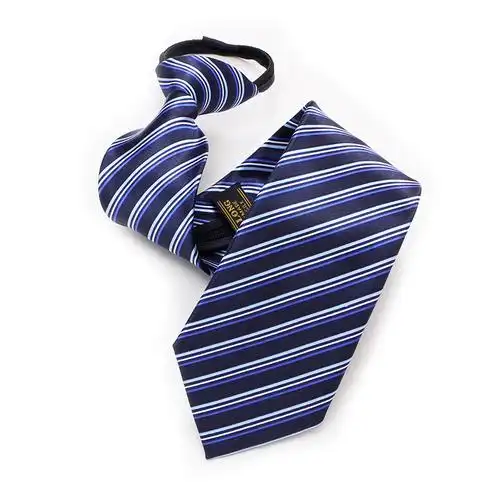 男士正装拉链领带男商务一拉得衬衫上班职业懒人易拉得拉链式领带 yh0