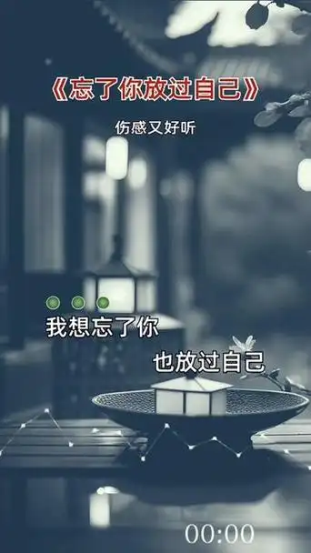 忘了你放过自己#伤感音乐 #说不出的或许都在歌里