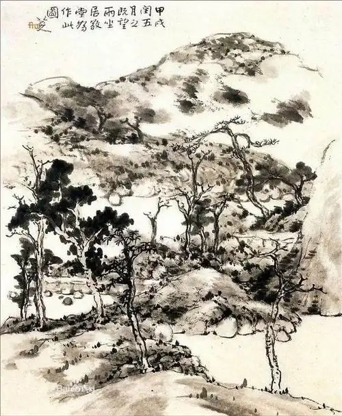 八大山人《山水图》
