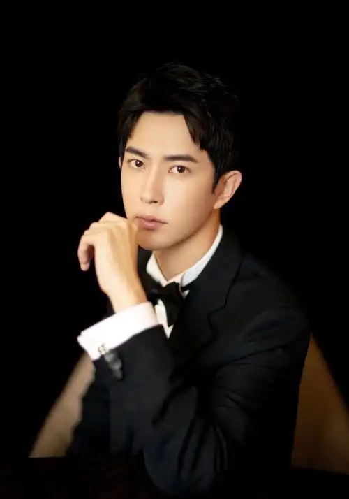 于朦胧儒雅帅气西装写真图片