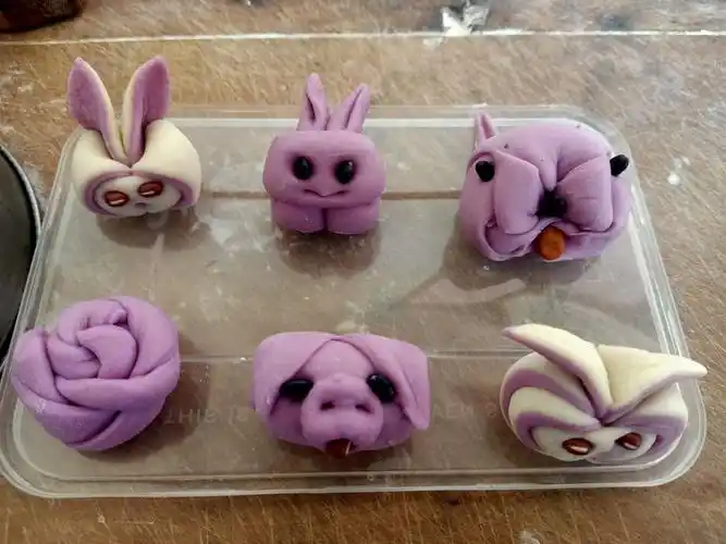 尝试做彩色小动物花馍!