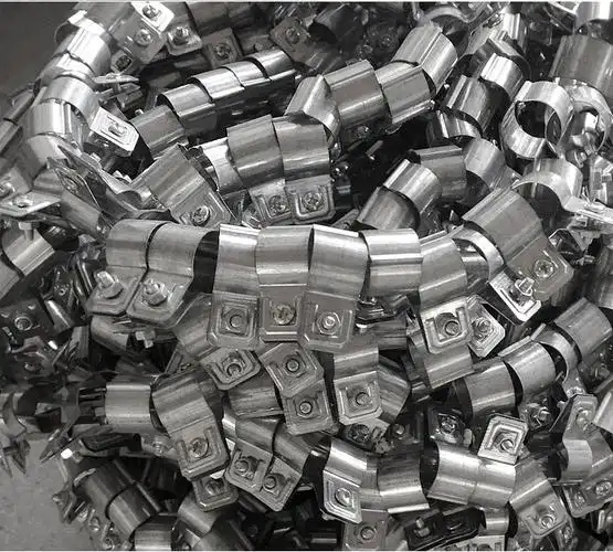 供应20加强型镀锌铁接地卡 铁质接线卡子 金属通用五金配件卡箍