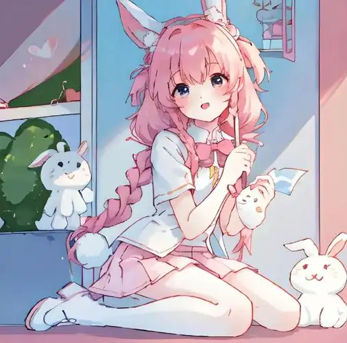 0964动漫|头像    粉色系可爱女头    #动漫美女壁纸##二次元新鲜