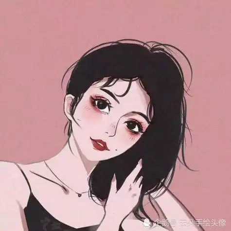 超美女生手绘头像女神气质十足