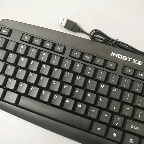义宏k10电脑有线键盘台式机笔记本办公家用通用装机便宜键盘