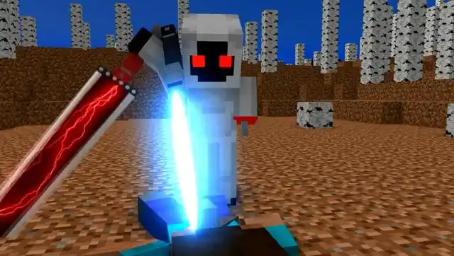 我的世界动画:him再强也不是实体303的对手,超炫酷的战斗