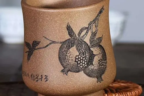 庞红俊紫砂壶作品 主流个人杯 黄龙山原矿青段泥 120cc 品茗杯 主人杯