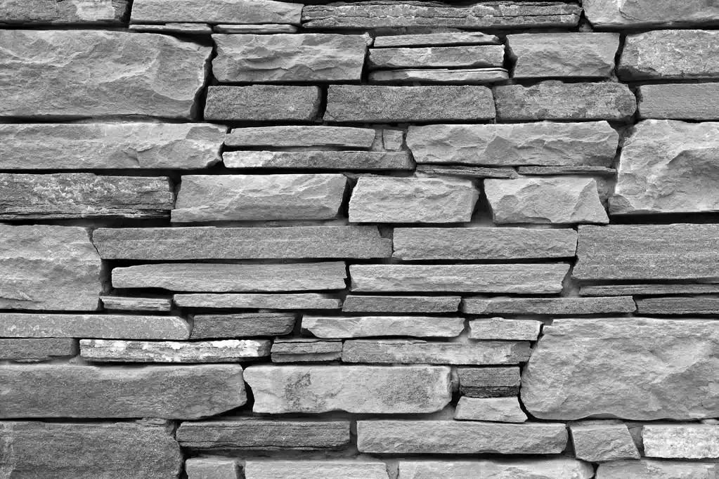 灰色砖墙作为背景.