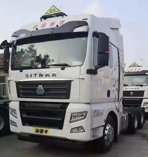 中国重汽汕德卡国六460马力16挡自动挡危险品牵引车液力缓速器