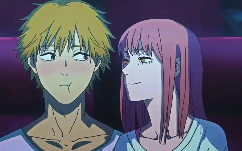 电次和玛奇玛在一起看电影啦!