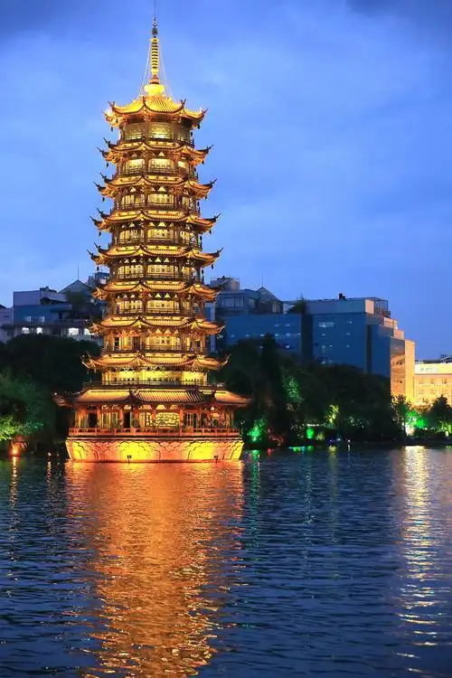 【广西 桂林】双塔夜景