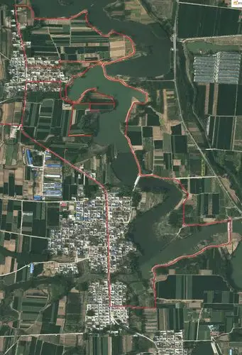 在2020年4月的天地图上的红色轨迹