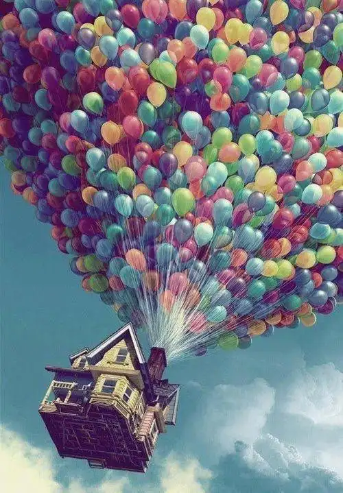 唯美气球图片_装着满满的思念