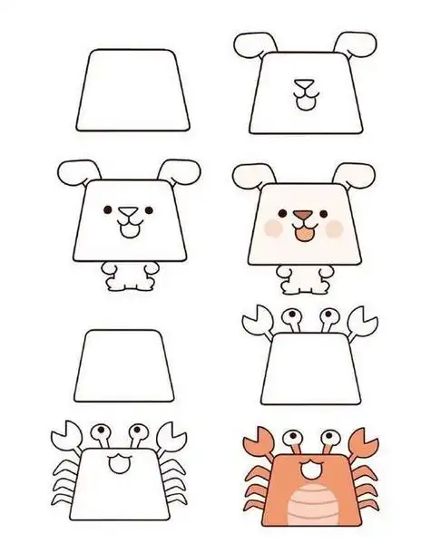 教宝宝简笔画小动物又简单又可爱非常宝宝学起来非常容易