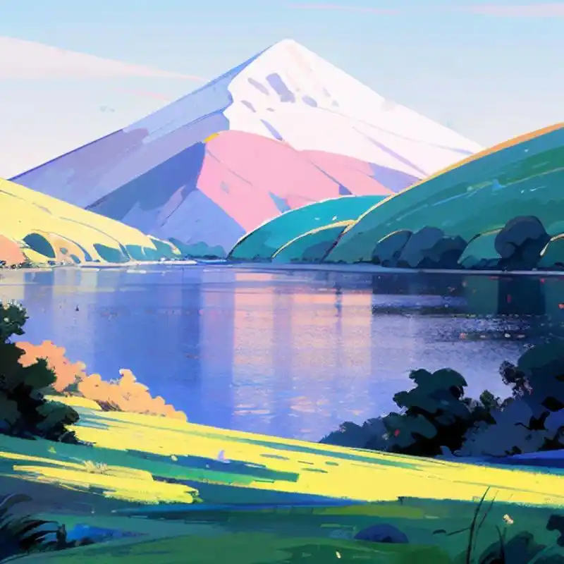 简约纹理插画92做头像真好看 喜欢这种简约而不简单的纹理插画风景