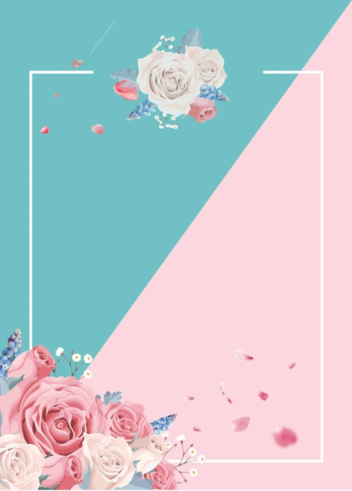 初夏夏季特惠简洁清新海报背景