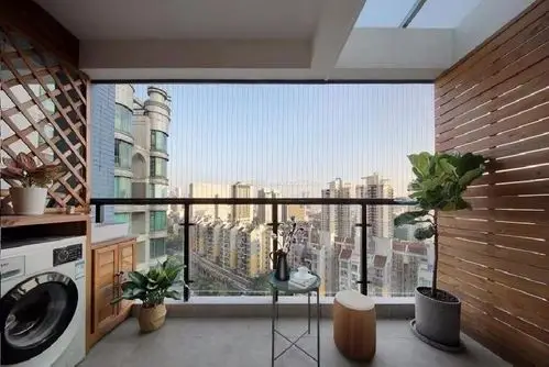 简约现代风格生活阳台客厅装修图片_装修123效果图