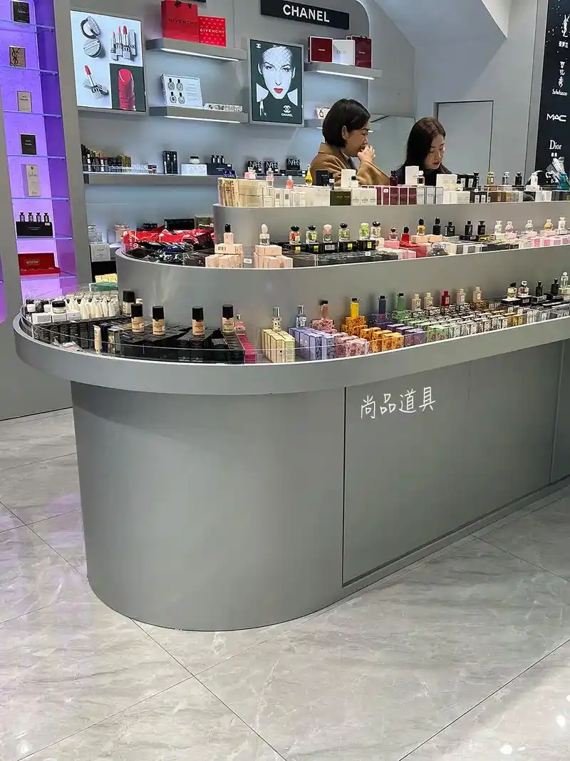 彩妆展示台,彩妆中岛柜台. #彩妆中 - 抖音