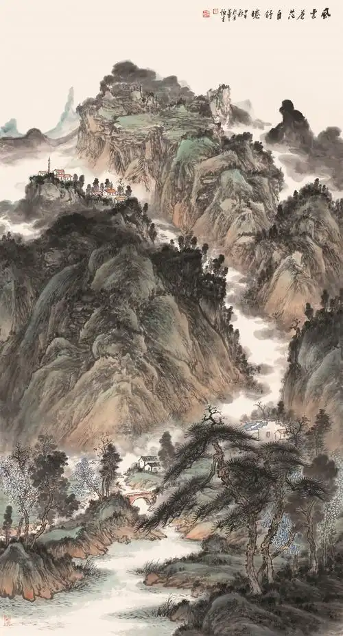 中国画名家——画家李恒才国画作品欣赏_山水画
