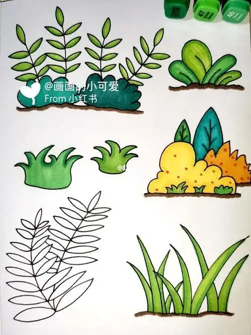小草简笔画怎么画简单好看怎么画离离原上草简笔画草原怎么画草原简笔