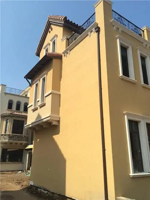 安阳别墅整体外装修外墙涂料施工案例效果图