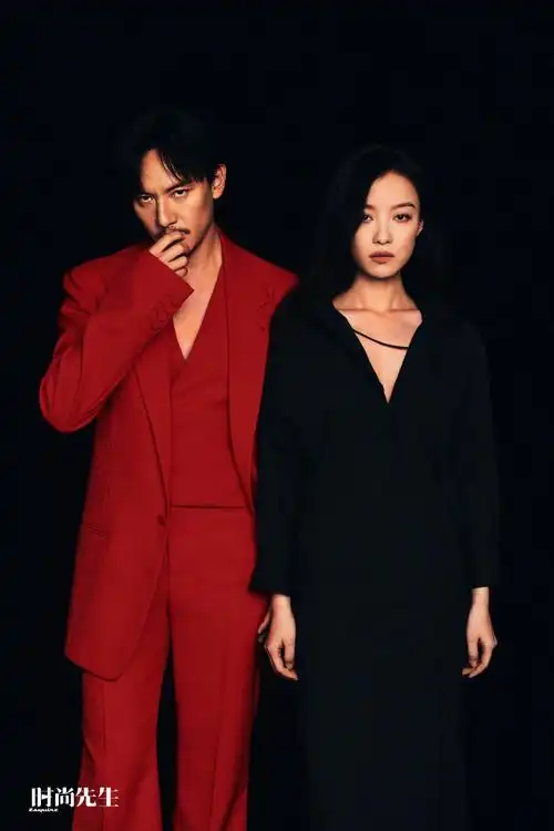 张震倪妮时尚先生双人封