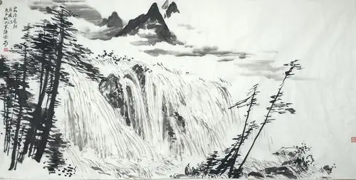 人的山水-九寨沟速写