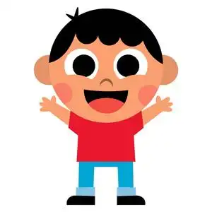 漫画卡通惊讶的男孩图片