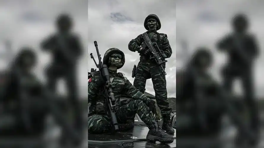 英姿飒爽!武警特战女兵主题壁纸来了!人民武警