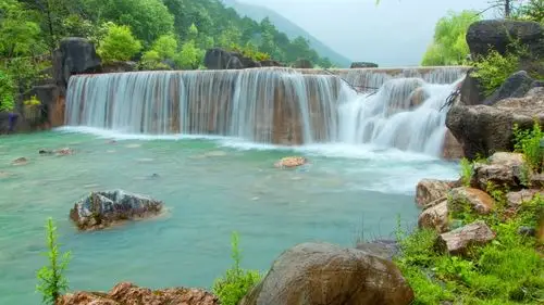 美丽的云南丽江玉龙雪山蓝月谷风景图片 - 第5张