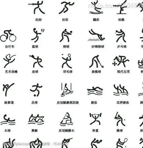 2008年奥运会运动项目标志图片