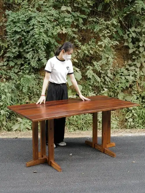 客订9799老木板风化面做的侘寂风小茶桌