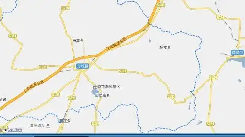 河南方城县城地图