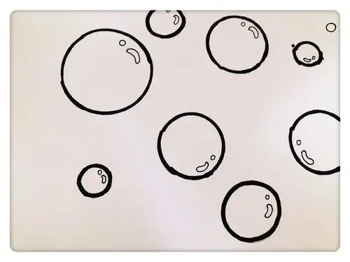 在圆形里面画上泡泡的特征(高光)