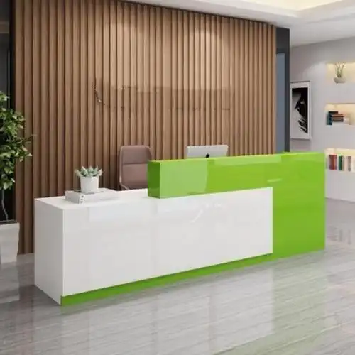 烤漆前台接待台吧台收银台简约现代大气创意吧台桌转角收银台迎宾