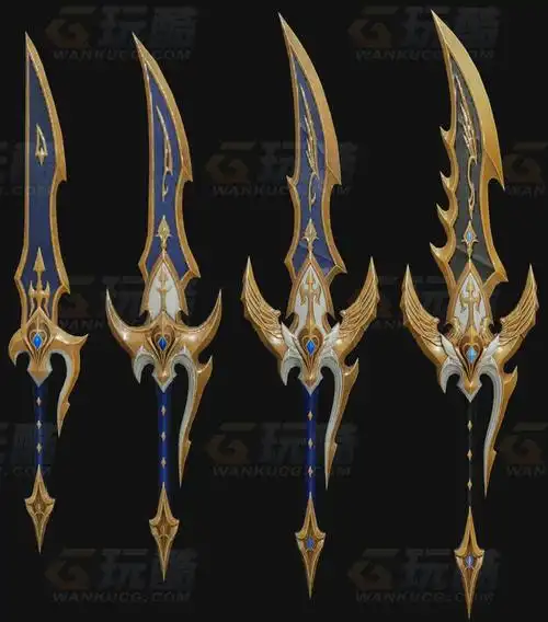 玩酷cg网精灵武器blender模型