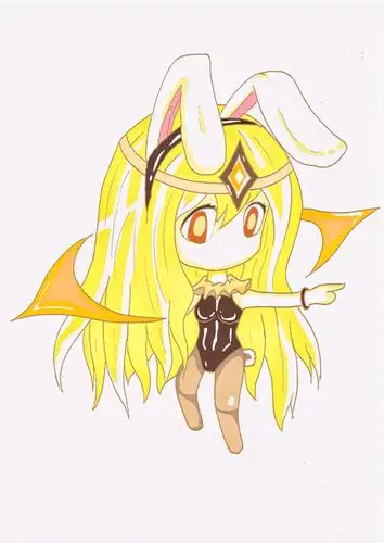 谱尼兔女郎萌皮设想,凑三张图