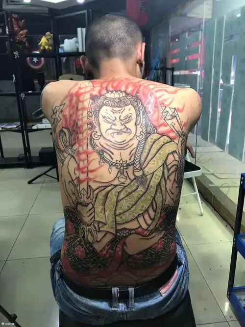 不动明王_纹身图案手稿图片_夏天宏的纹身作品集