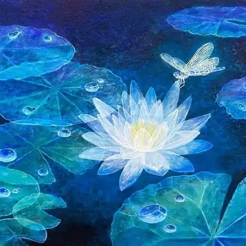 清透梦幻的蓝色系绘画作品,太美了 :寺本悠里子