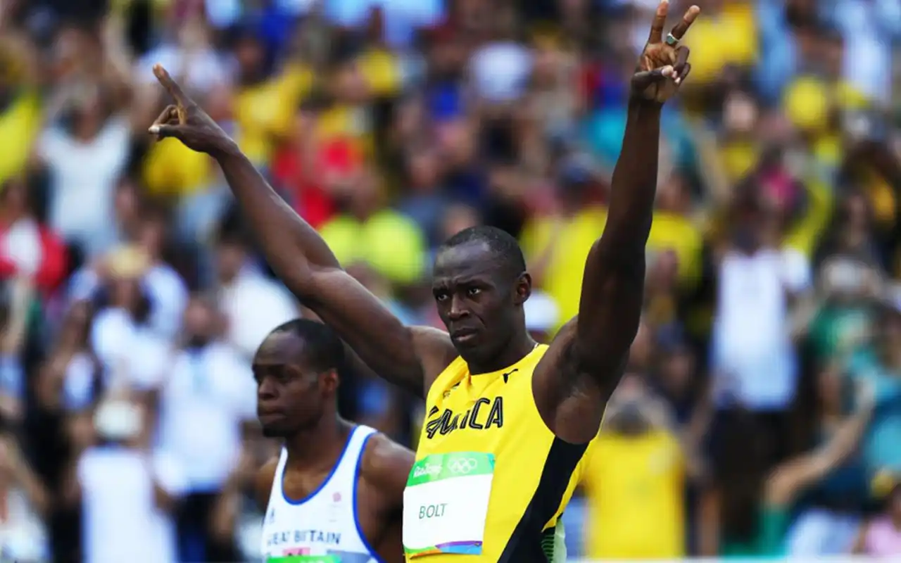 2016里约奥运博尔特百米田径比赛图片桌面壁纸