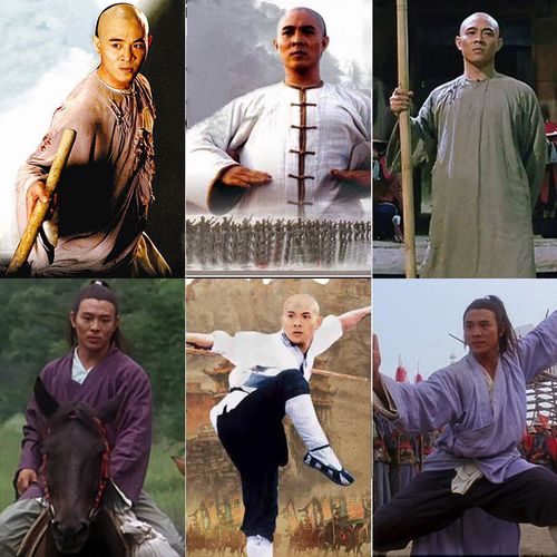 影视古装经典李连杰张三丰黄飞鸿同款男侠客服长袍马褂棉麻演出服